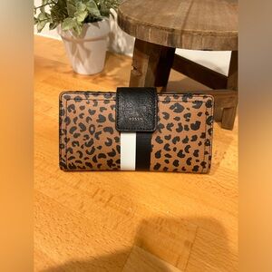 Fossil Logan Tab Cheetah wallet